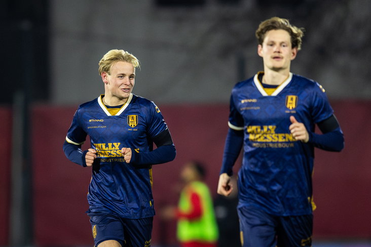 Harrie Kuster na zijn goal
