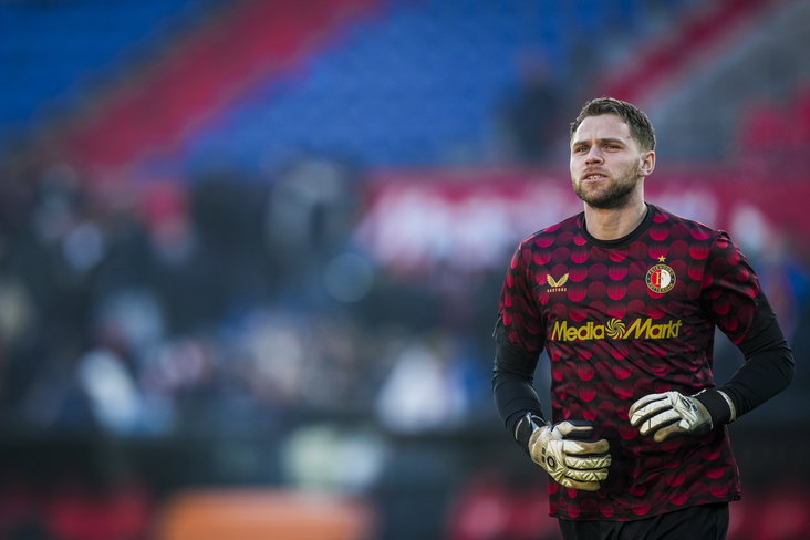 Liam Bossin in actie namens Feyenoord