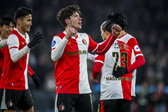 Jordan Bos viert zijn treffer tegen Heracles