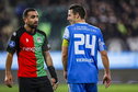 Youssef El Kachati (NEC) en Nick Viergever (FC Utrecht)