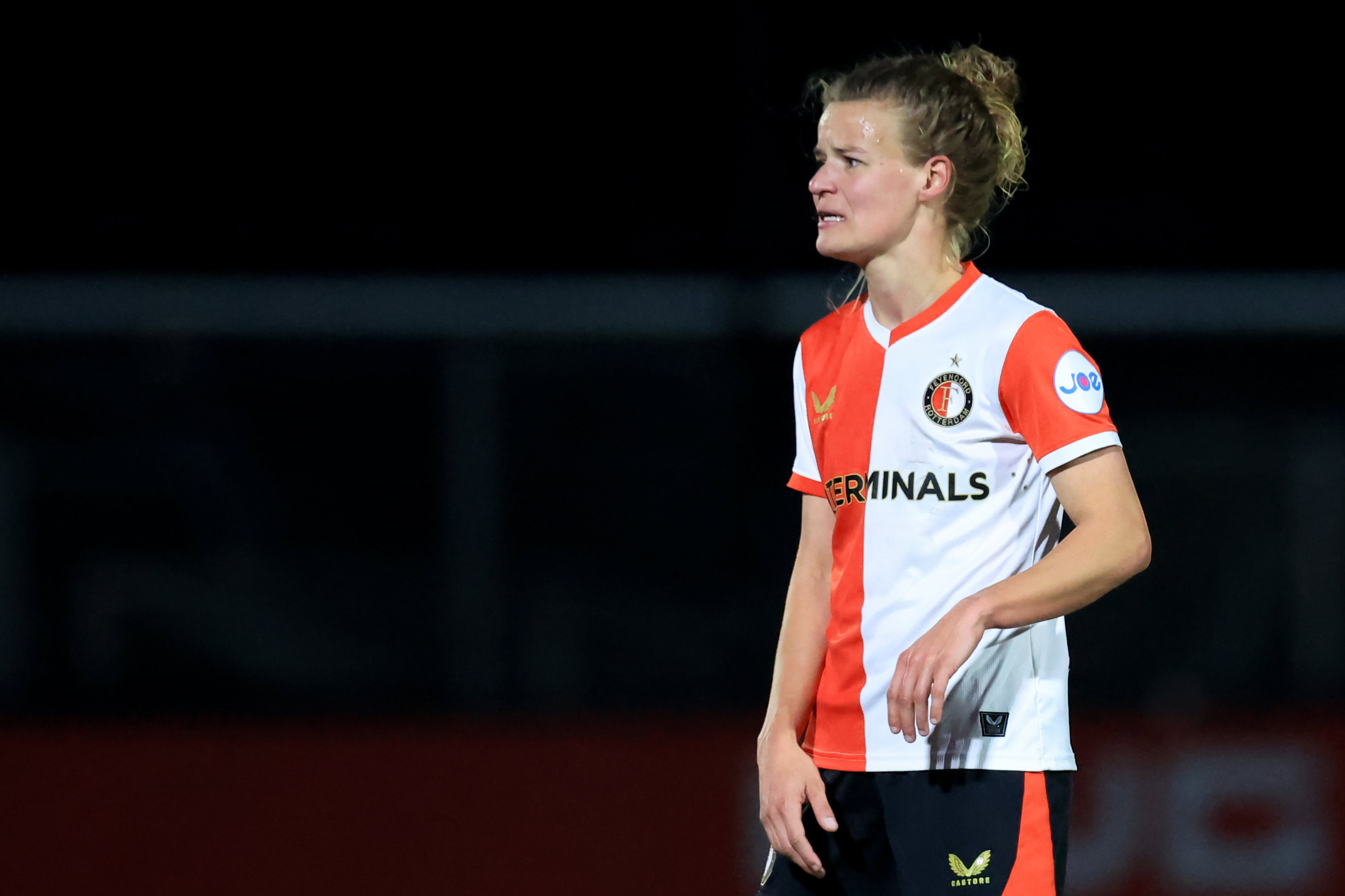 Esmee de Graaf was trefzeker tegen Excelsior