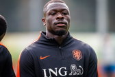 Brian Brobbey op de training bij Oranje