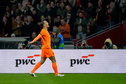 Virgil van Dijk viert zijn goal tegen Noorwegen