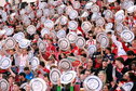 PSV-supporters in het Philips Stadion voor de huldiging van PSV