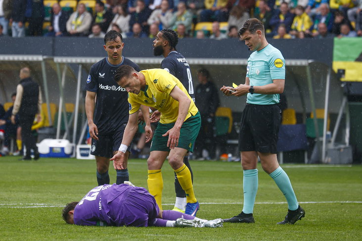 Paul Gladon na zijn overtreding op Timon Wellenreuther