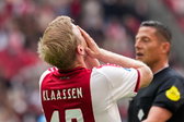 Davy Klaassen baalt van de nederlaag van Ajax tegen FC Utrecht