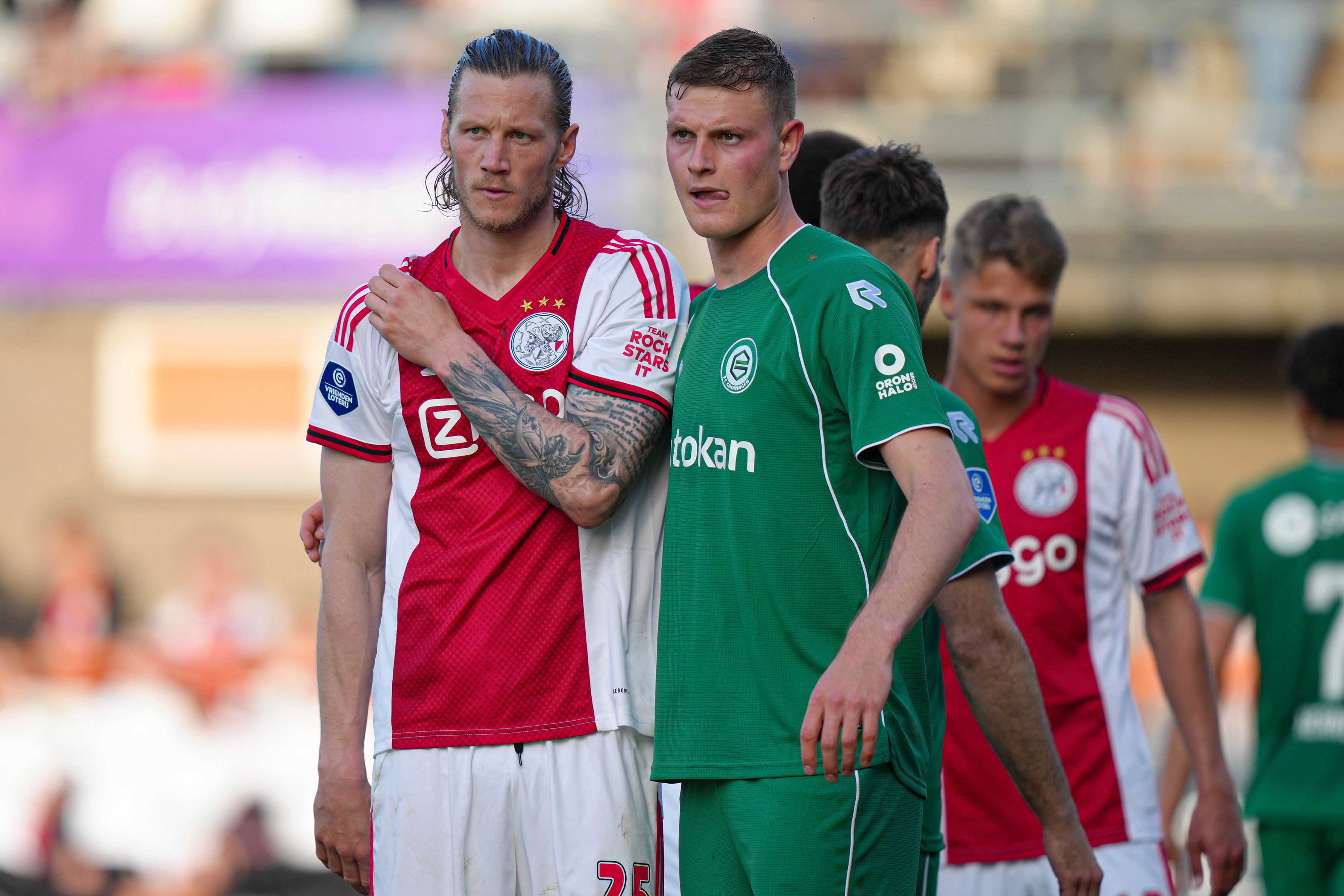 Wout Weghorst en Dies Janse