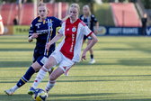 Bibi van Engen (De Graafschap) en Jade Otterman (Jong Ajax)