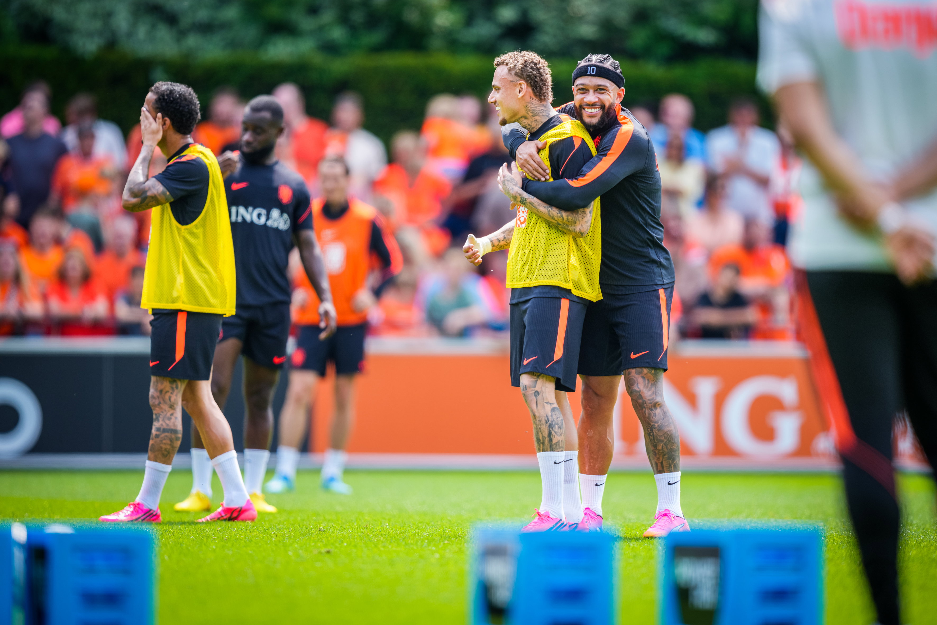 Noa Lang en Memphis Depay