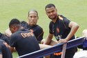 Virgil van Dijk en Cody Gakpo bij Oranje