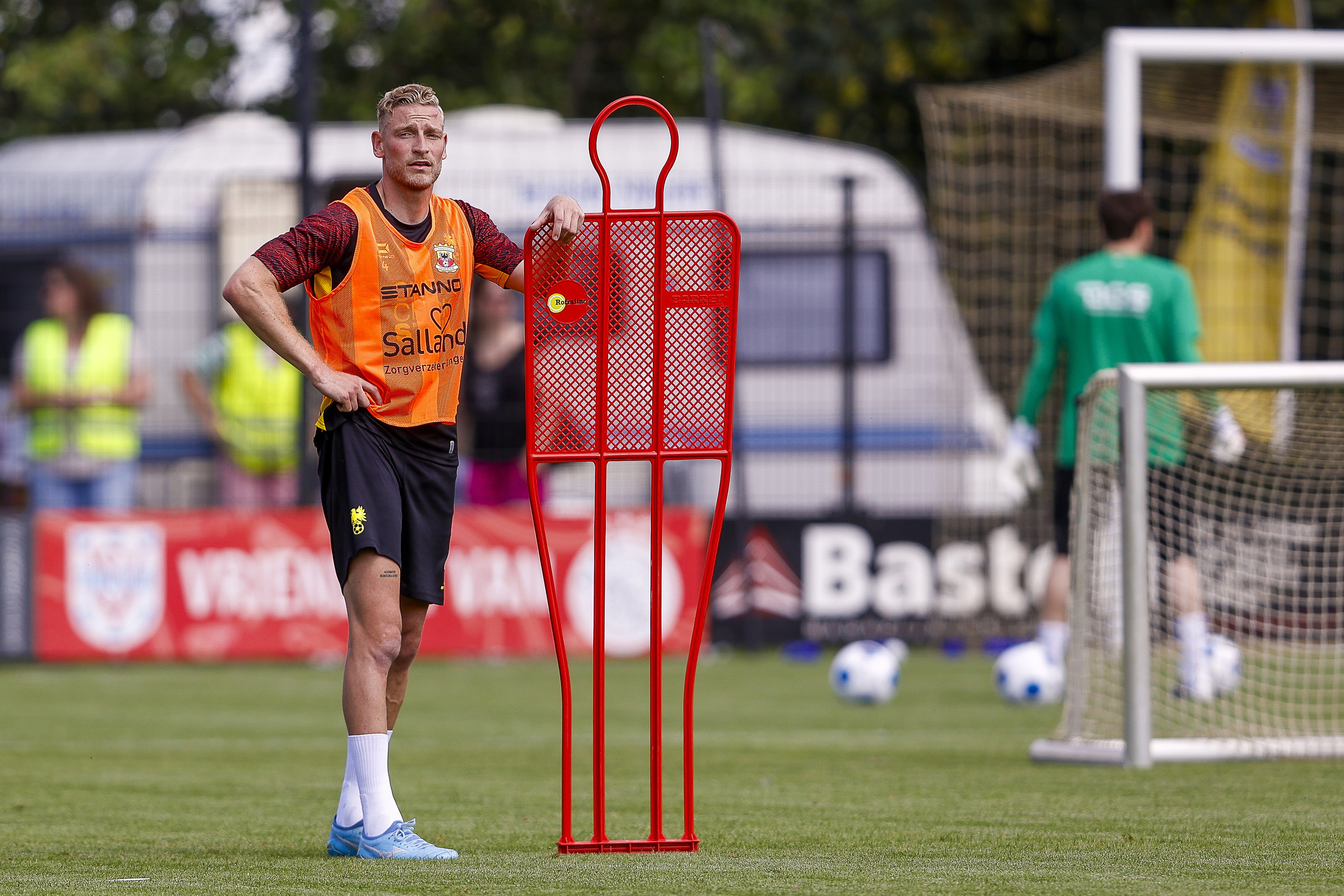 Joris Kramer bij de eerste training van Go Ahead Eagles