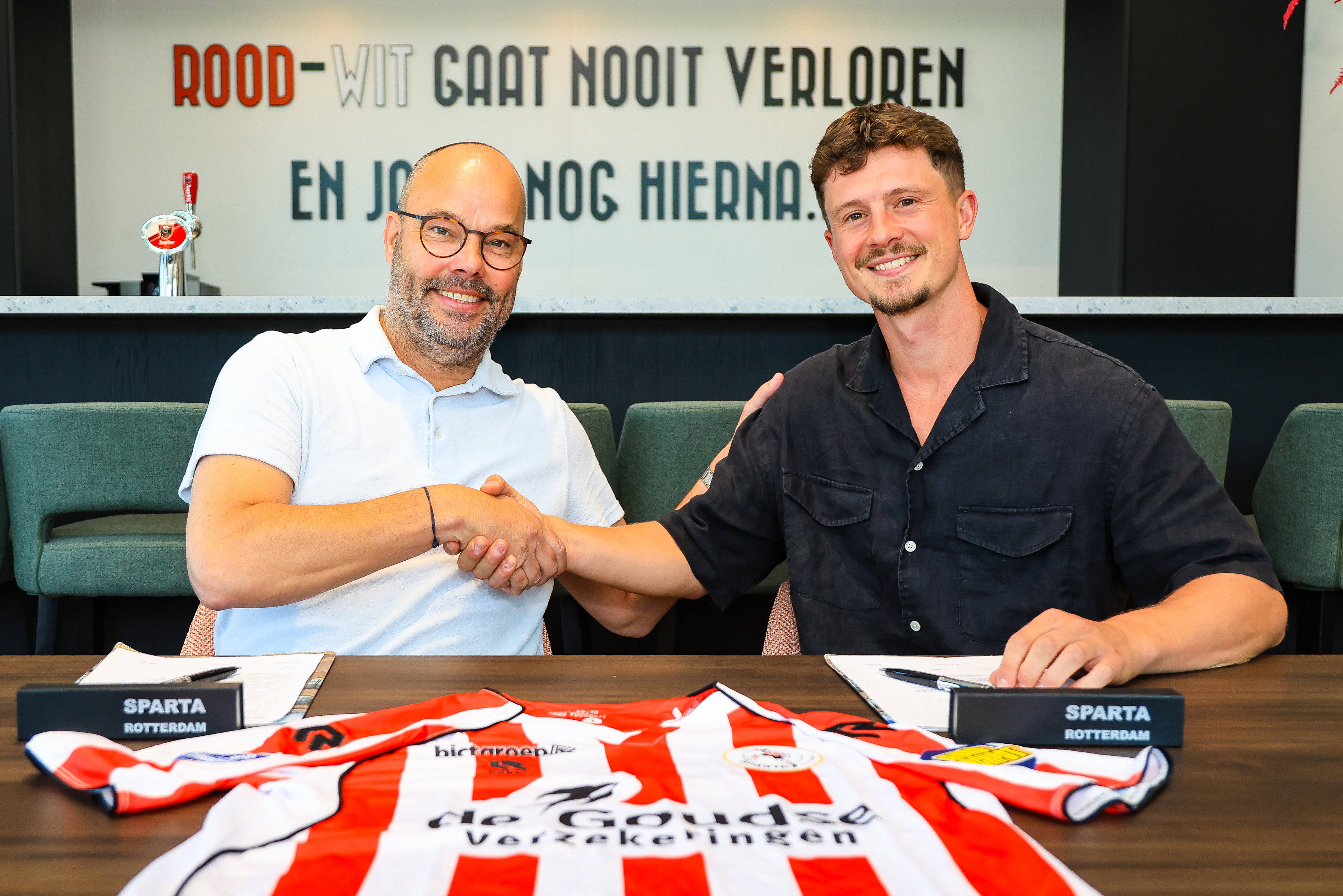 Gerard Nijkamp en Bas Kuipers bij Sparta Rotterdam