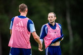 Daley Blind op de training van Ajax