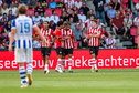 PSV viert een doelpunt tegen FC Eindhoven