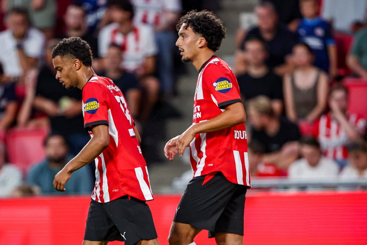 Sami Bouhoudane na zijn treffer tegen FC Eindhoven