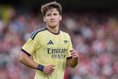 Christos Tzolis in het shirt van Arsenal