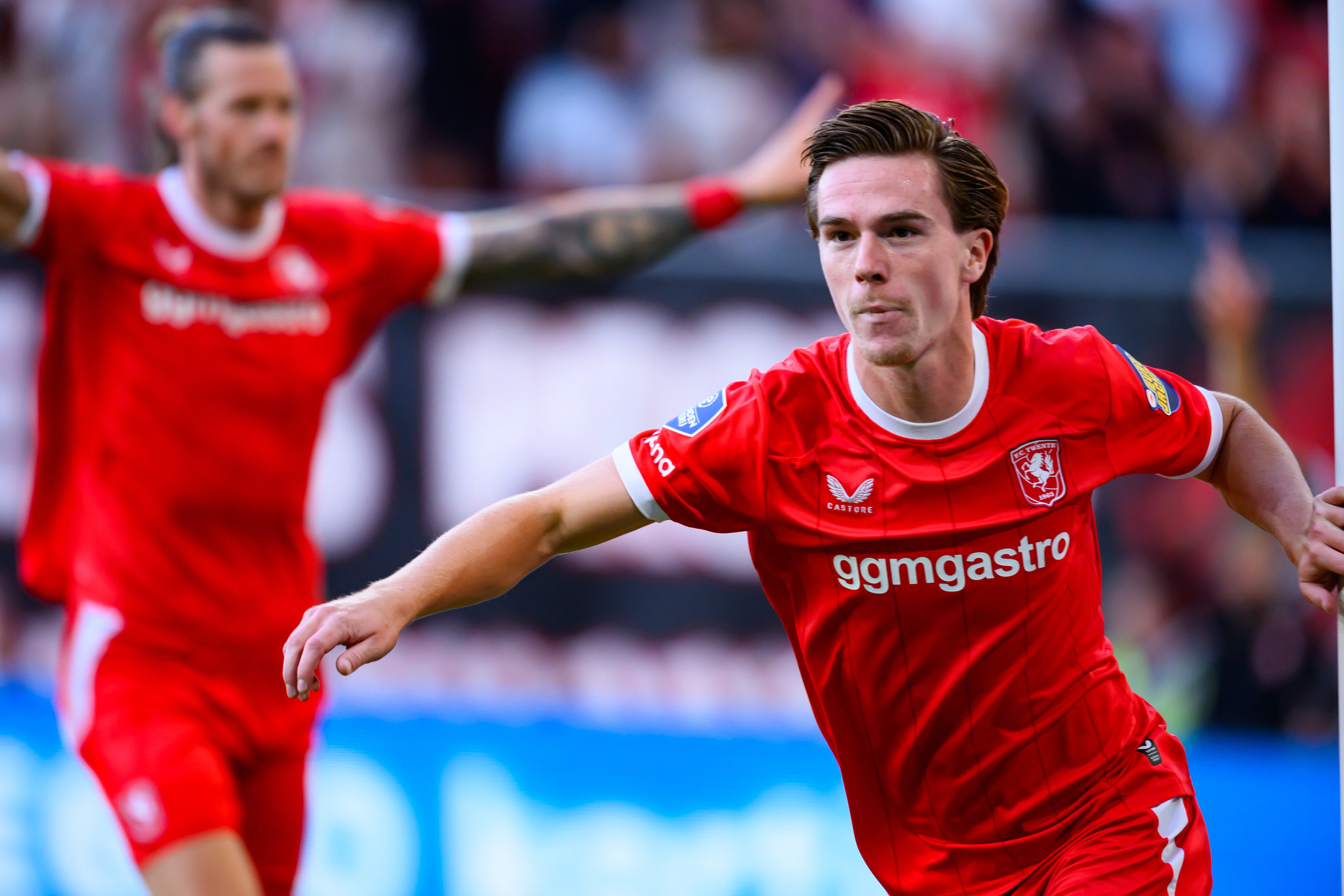 Daan Rots na zijn treffer tegen FC DAC