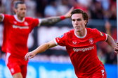Daan Rots na zijn treffer tegen FC DAC