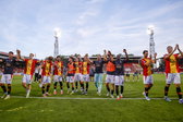 Go Ahead Eagles viert de overwinning op Willem II