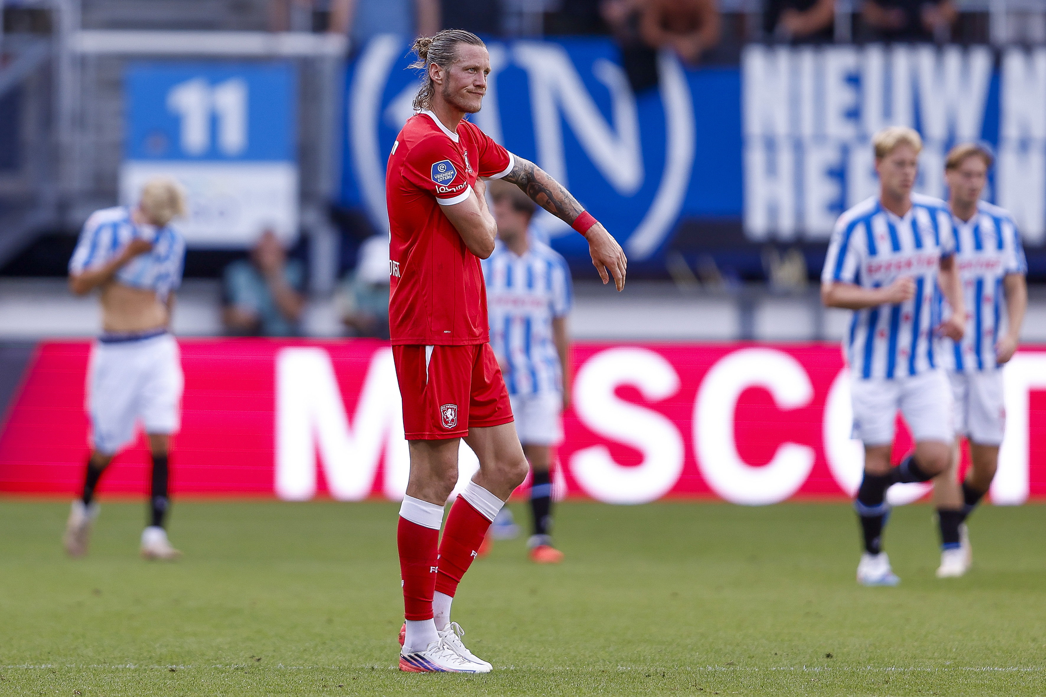 Wout Weghorst baalt