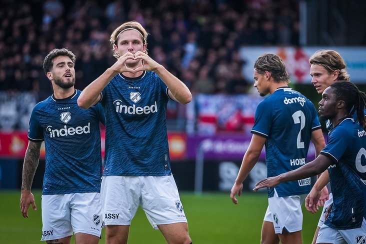 Matisse Didden viert zijn doelpunt