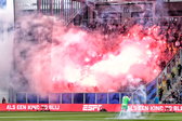 Vuurwerk in het uitvak bij SC Cambuur - Feyenoord