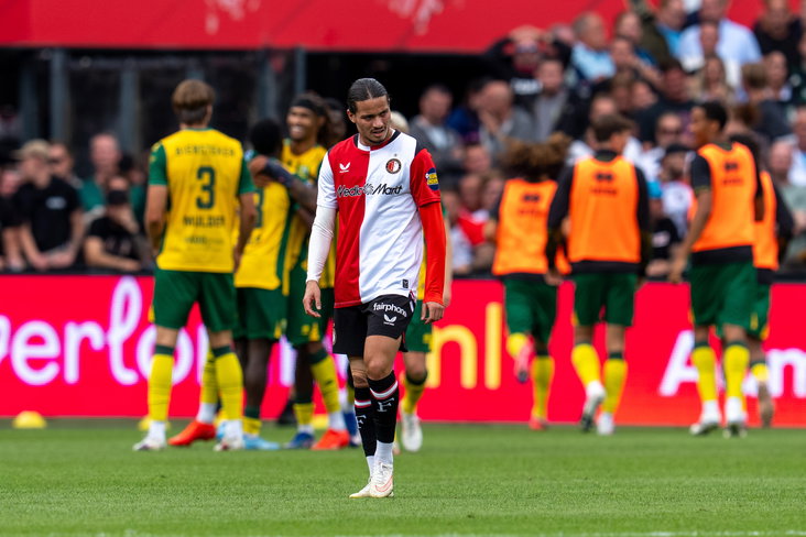Anis Hadj Moussa baalt na een goal van ADO Den Haag