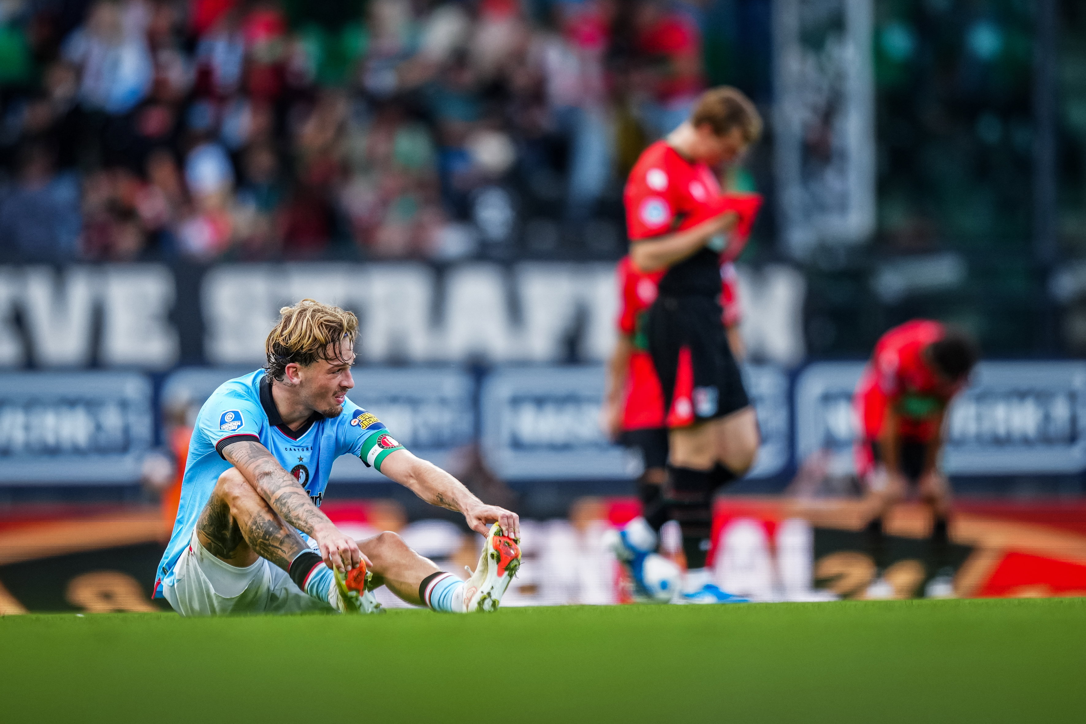 Luciano Valente na afloop van het duel tegen NEC Nijmegen