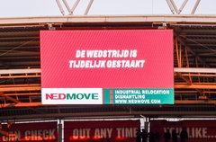 Wedstrijd is gestaakt