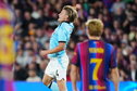 Sem Steijn viert zijn doelpunt tegen FC Barcelona