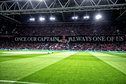 Het spandoek voor Dusan Tadic in de Johan Cruijff Arena