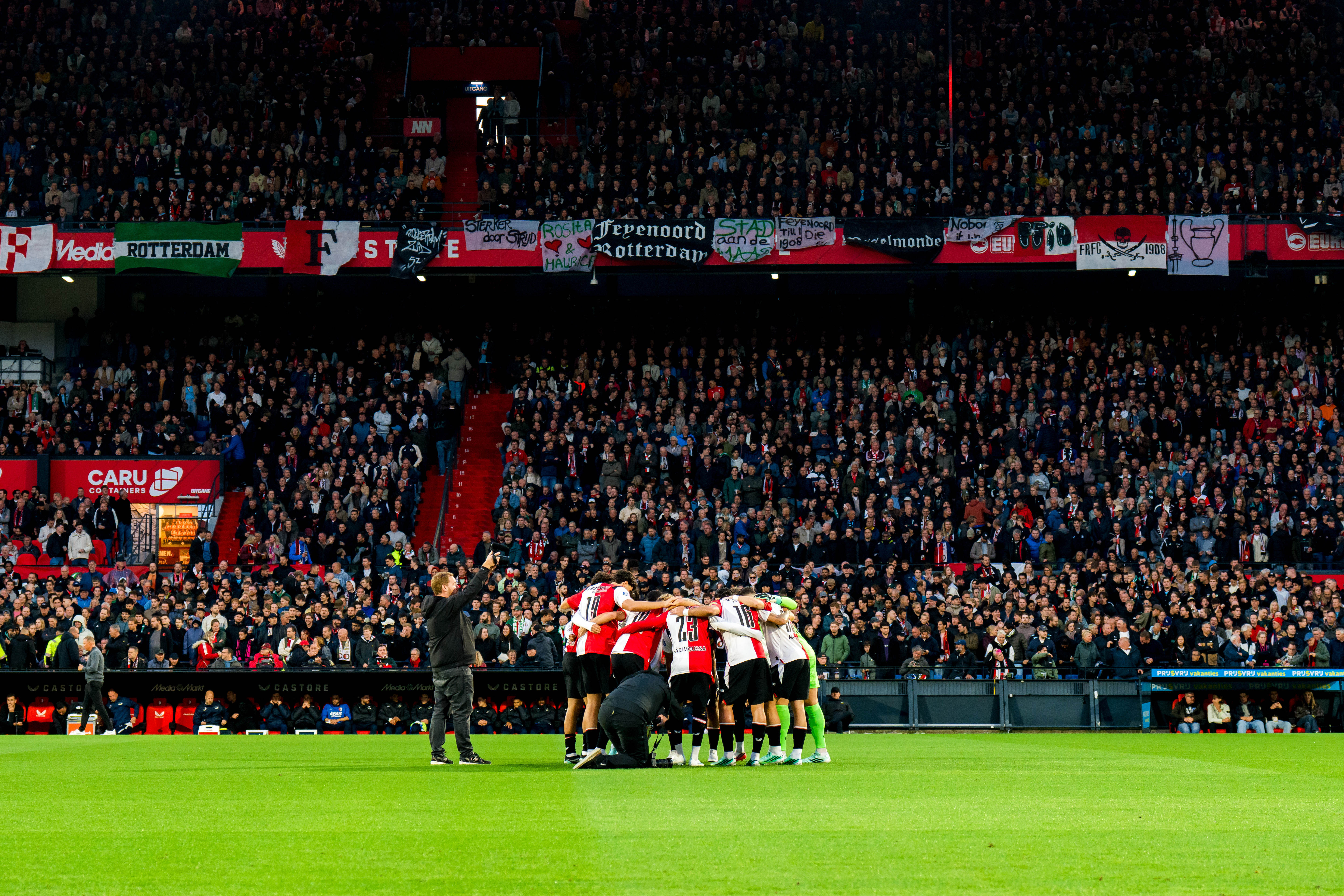 De spelers van Feyenoord in De Kuip