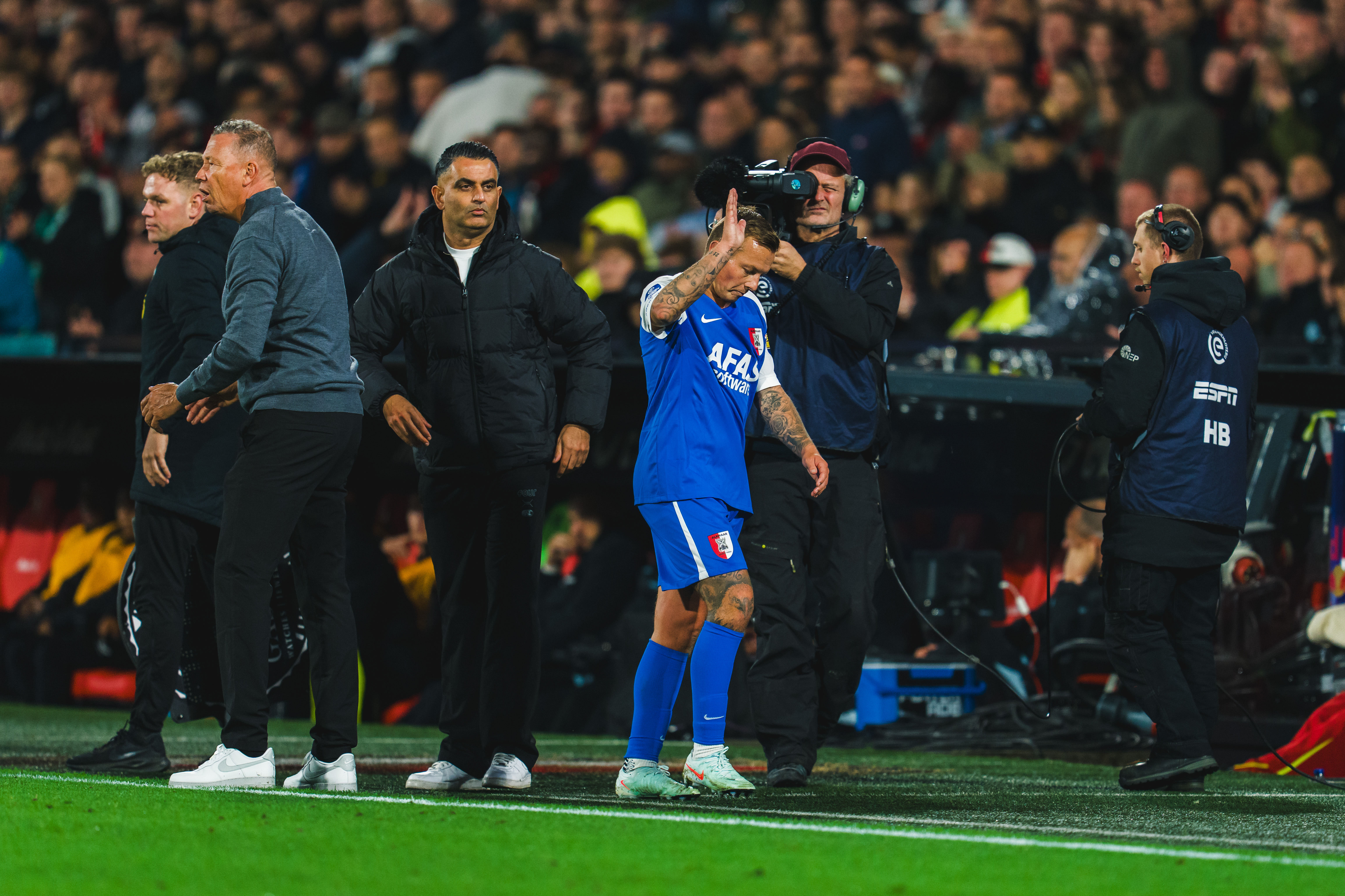 Jordy Clasie (AZ) in De Kuip