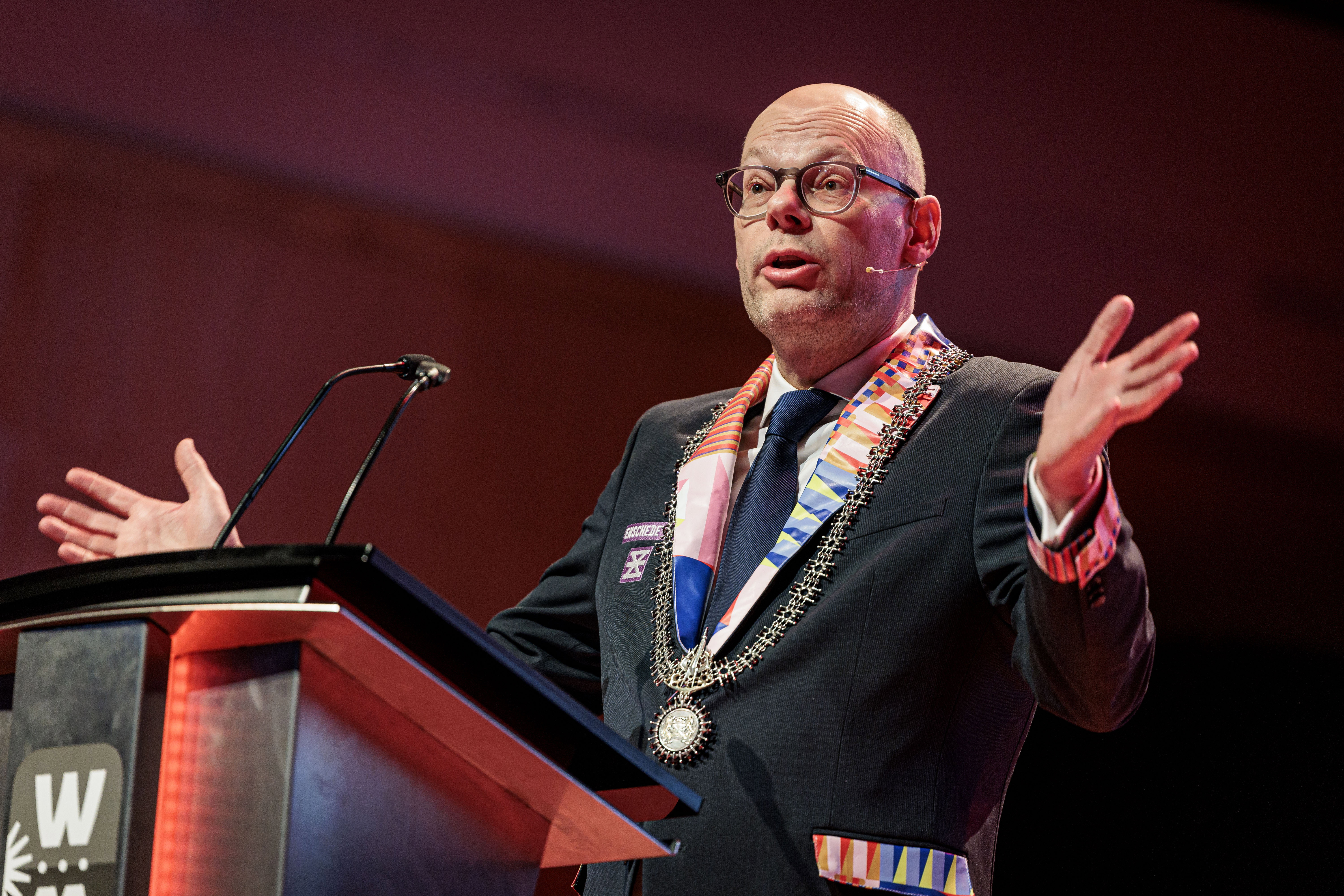 Roelof Bleker, de burgemeester van Enschede