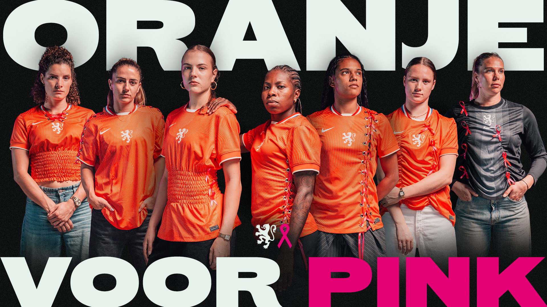Oranje komt met zeven unieke shirts voor Pink Ribbon-campagne