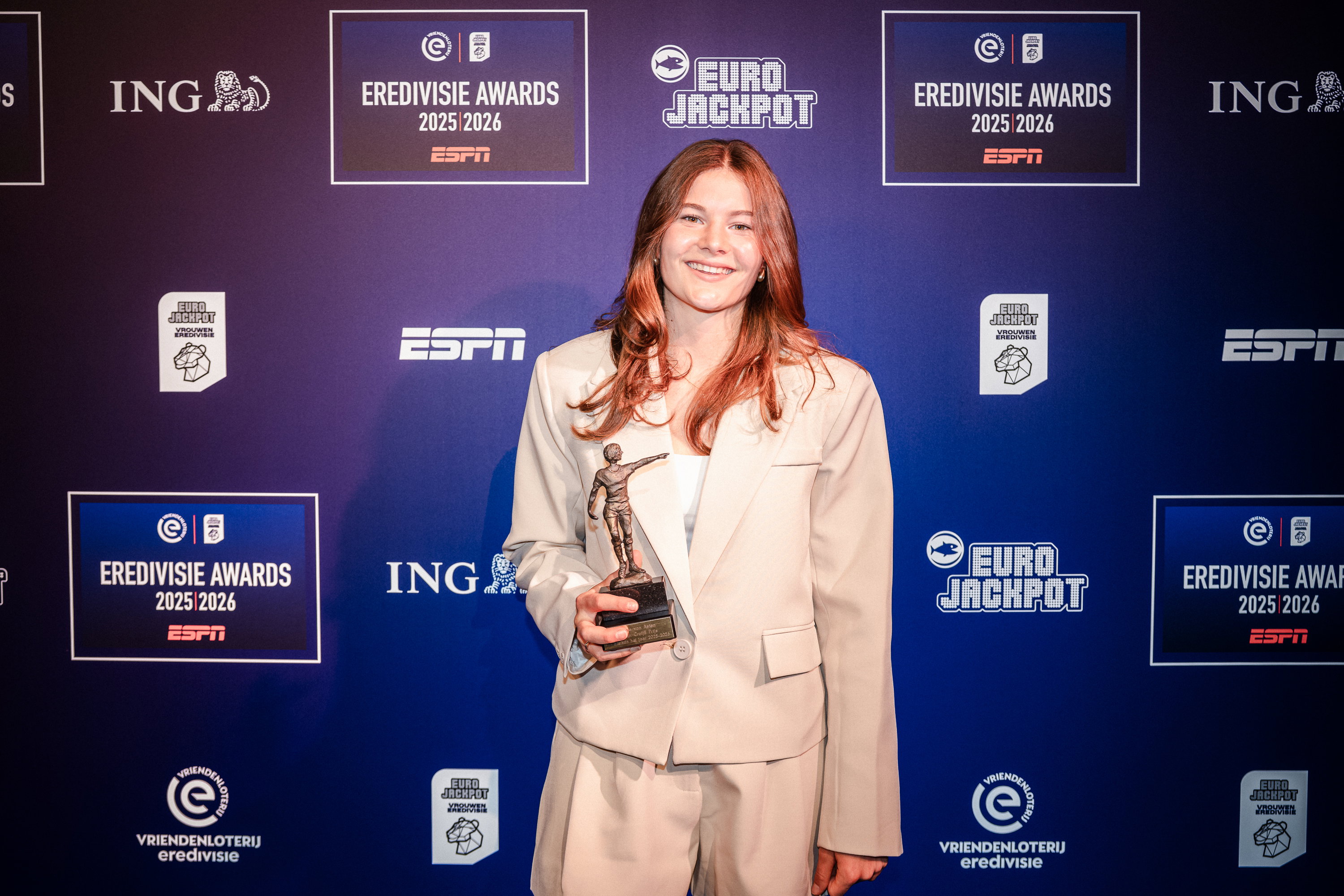 Renee van Asten is verkozen tot Johan Cruijff Talent van het Jaar