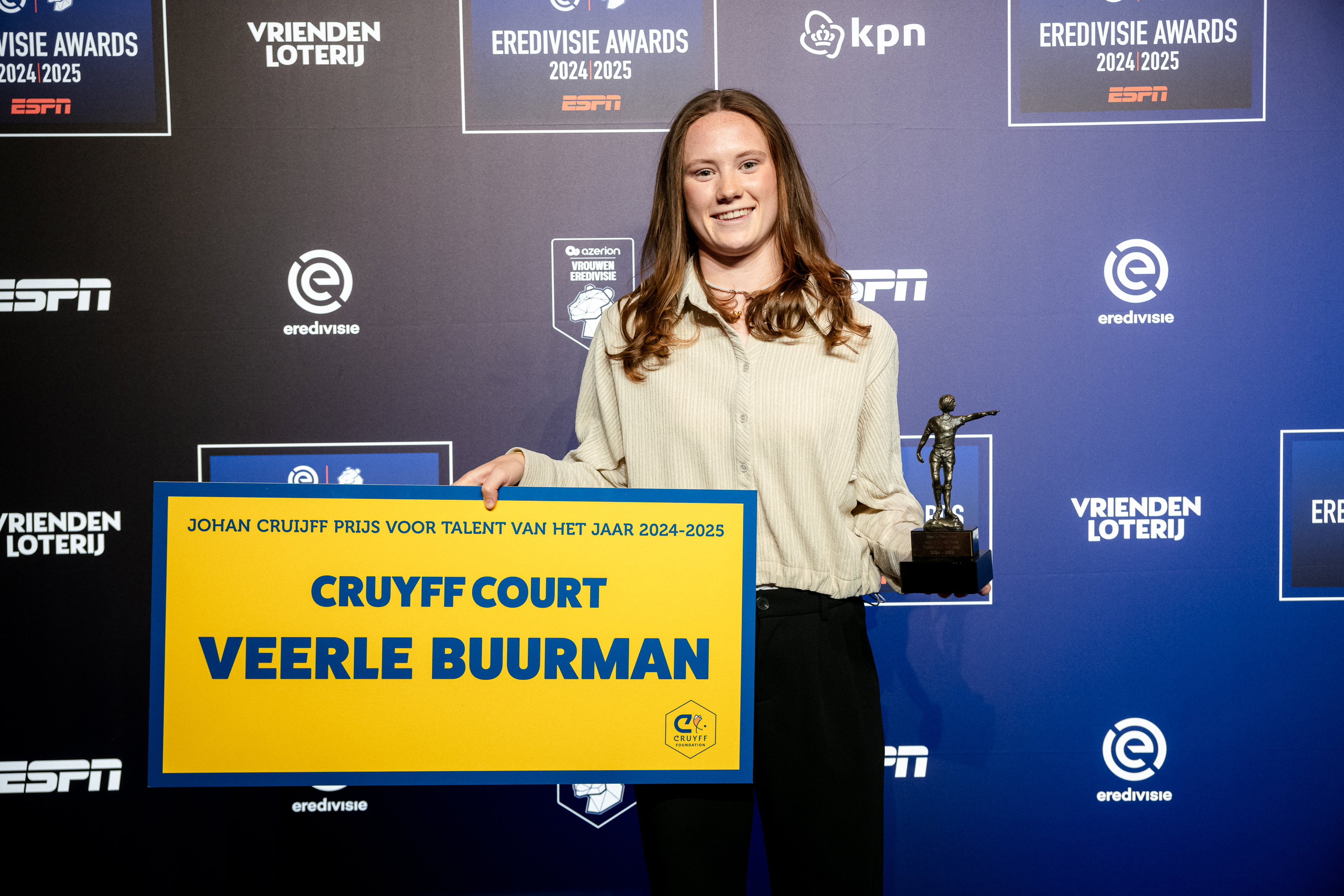 Veerle Buurman is verkozen tot Johan Cruijff Talent van het Jaar