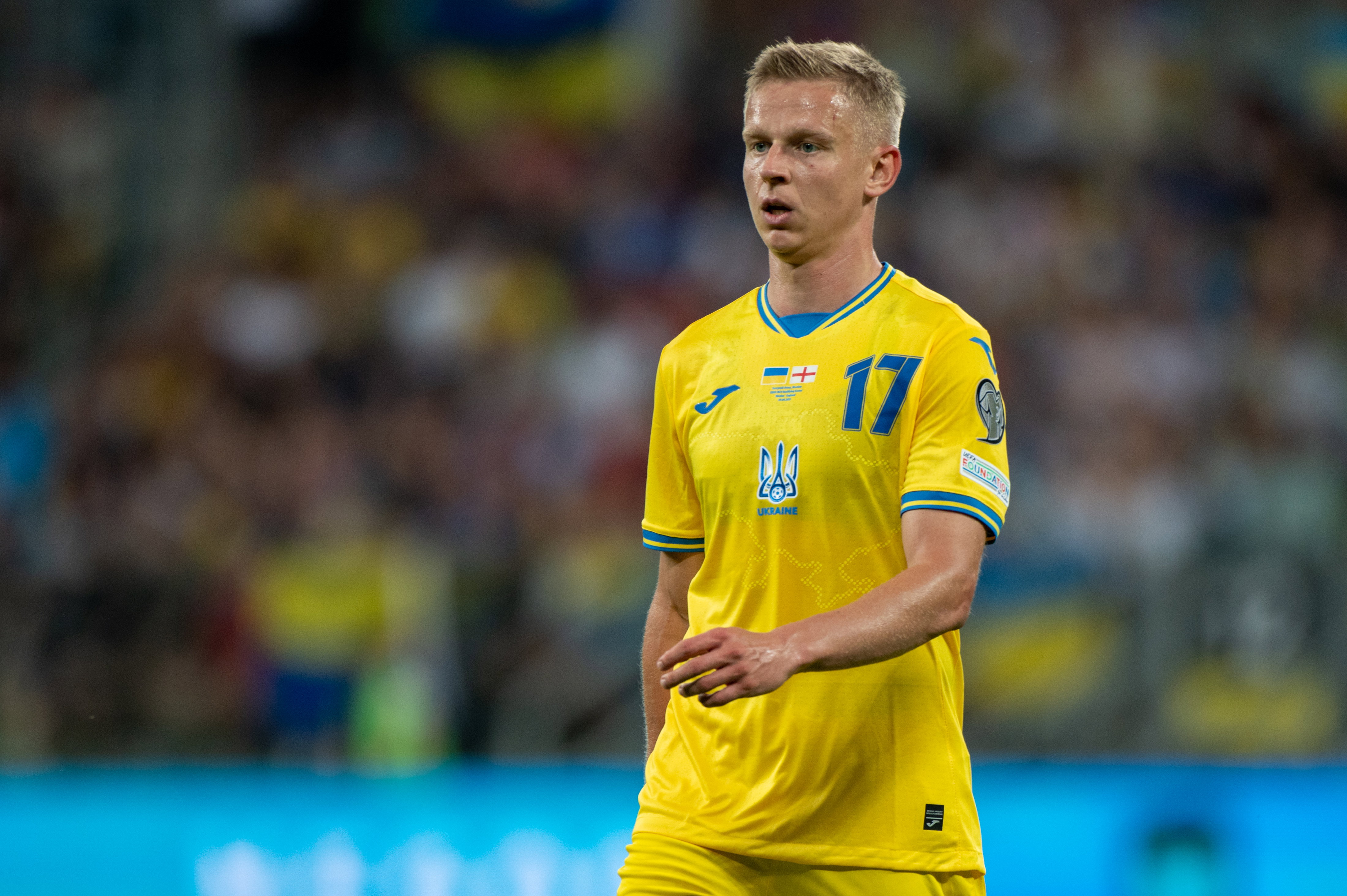 Oleksandr Zinchenko namens Oekraine