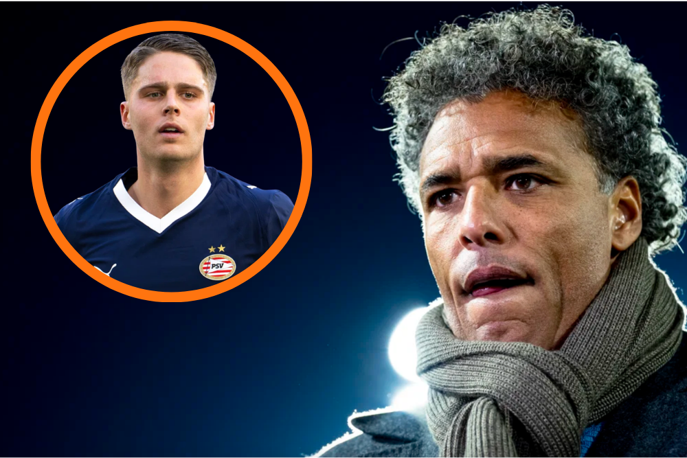 Pierre van Hooijdonk, met Joey Veerman in de inzet