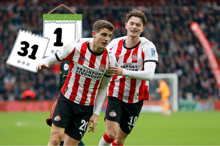 PSV kan de snelste kampioen van de Eredivisie ooit worden