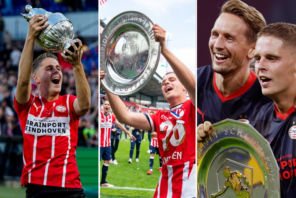 Joey Veerman pakte de nodige prijzen met PSV