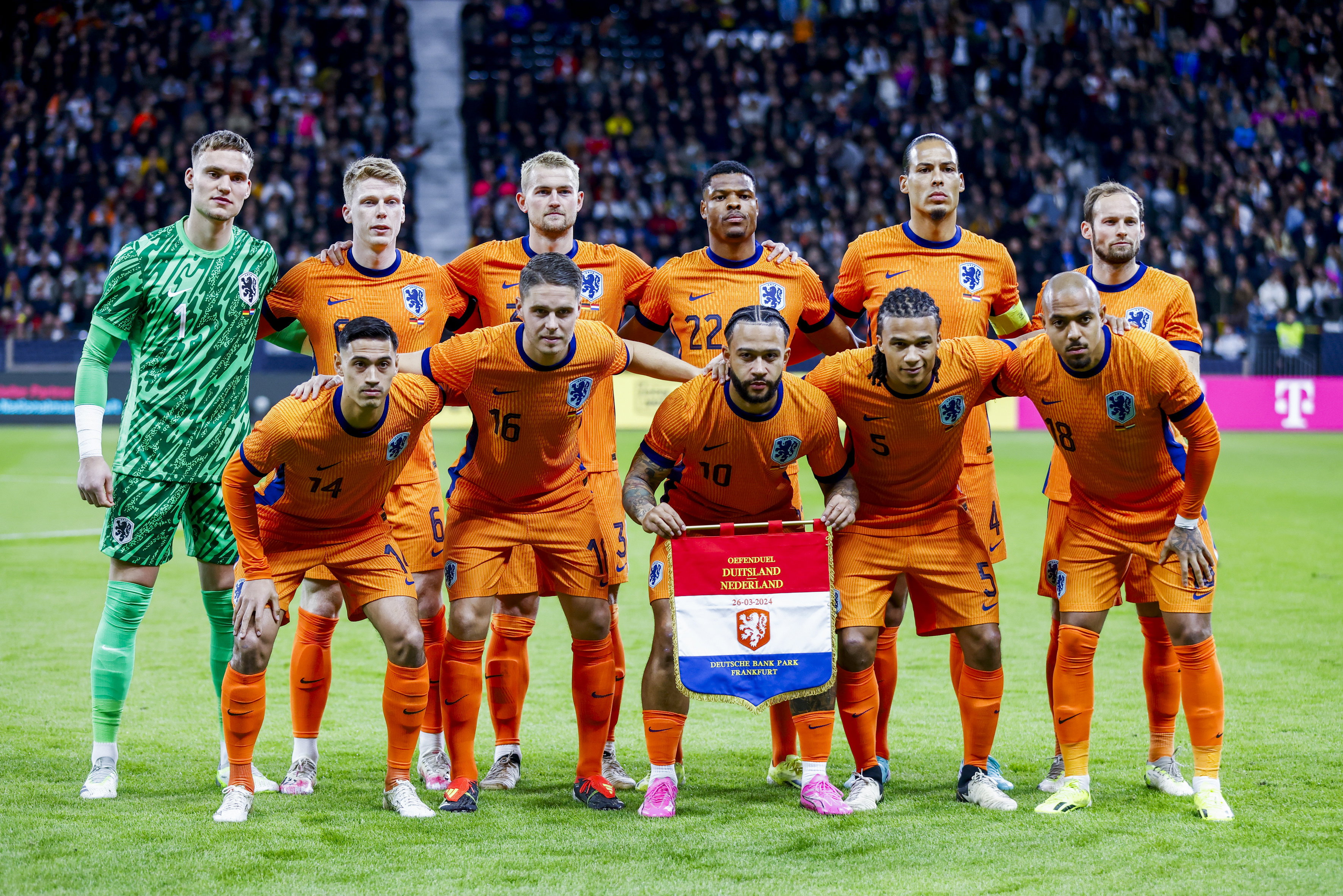 Oranje voor het duel tegen Duitsland