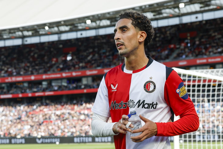 Oussama Targhalline na het duel met FC Utrecht