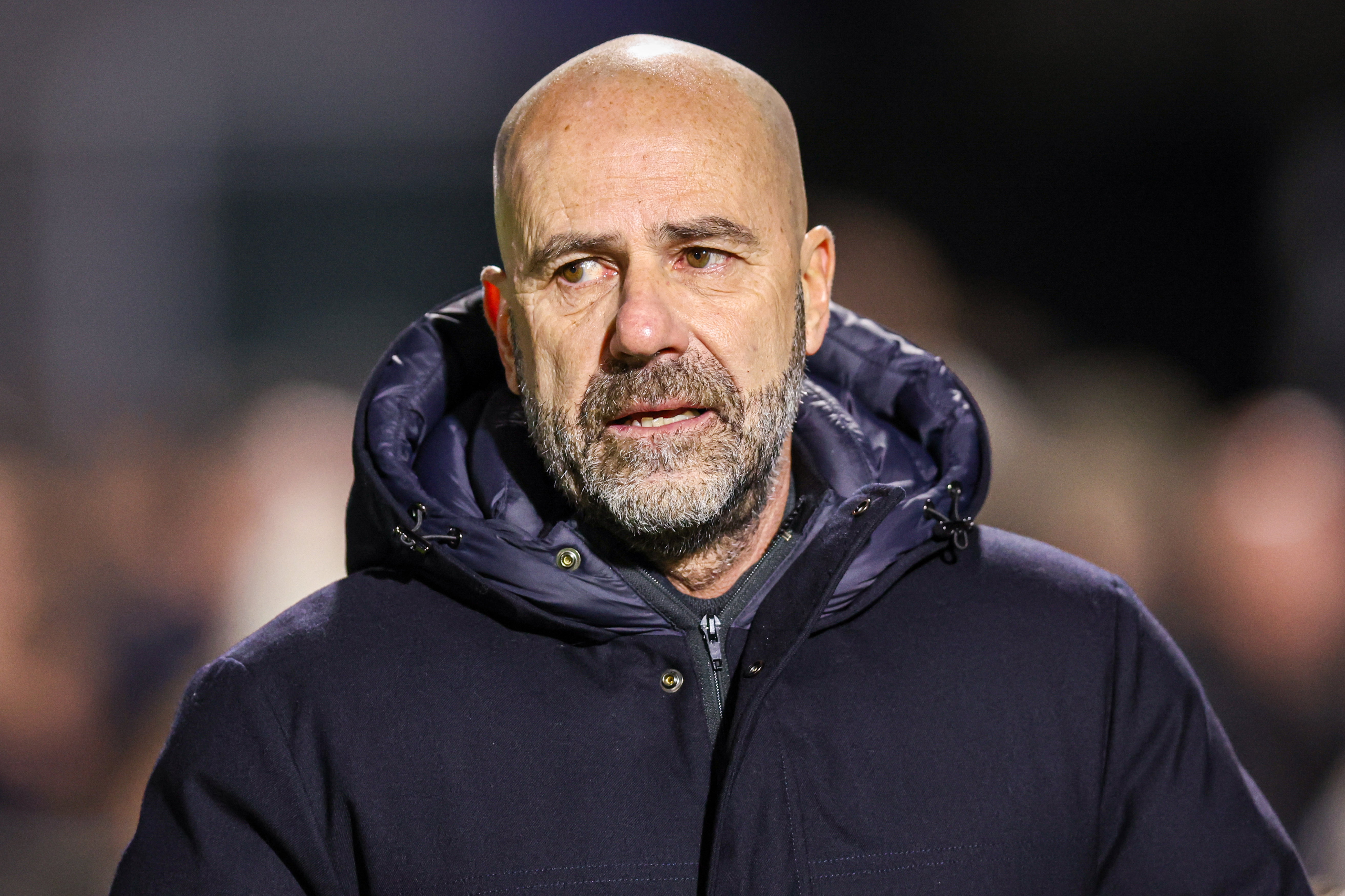 Peter Bosz in het MAC3PARK Stadion in Zwolle