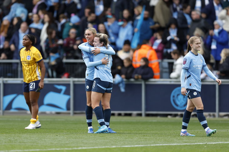 Jill Roord na haar rentree bij Manchester City