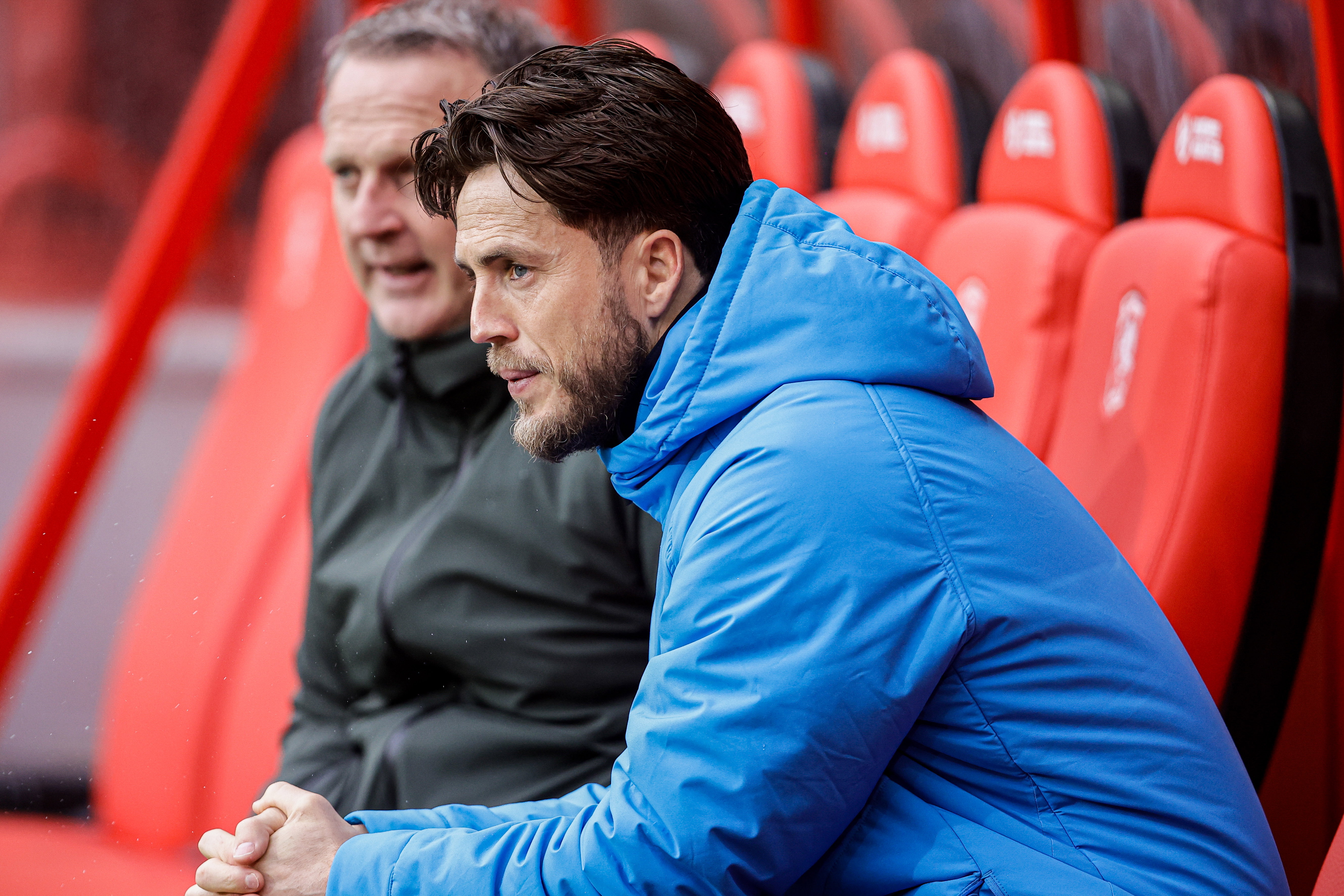 Ricky van Wolfswinkel op de bank