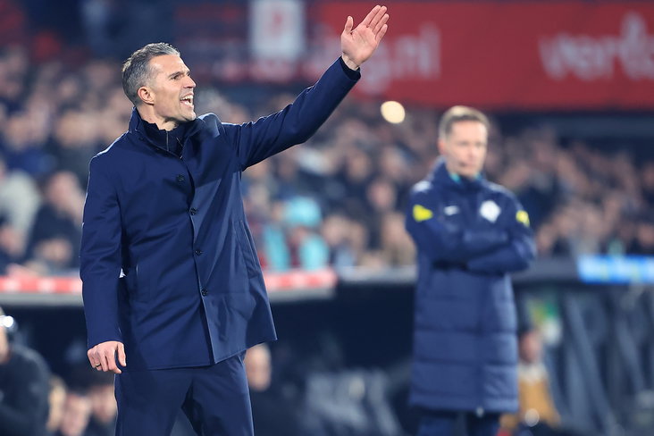 Robin van Persie als trainer van Feyenoord