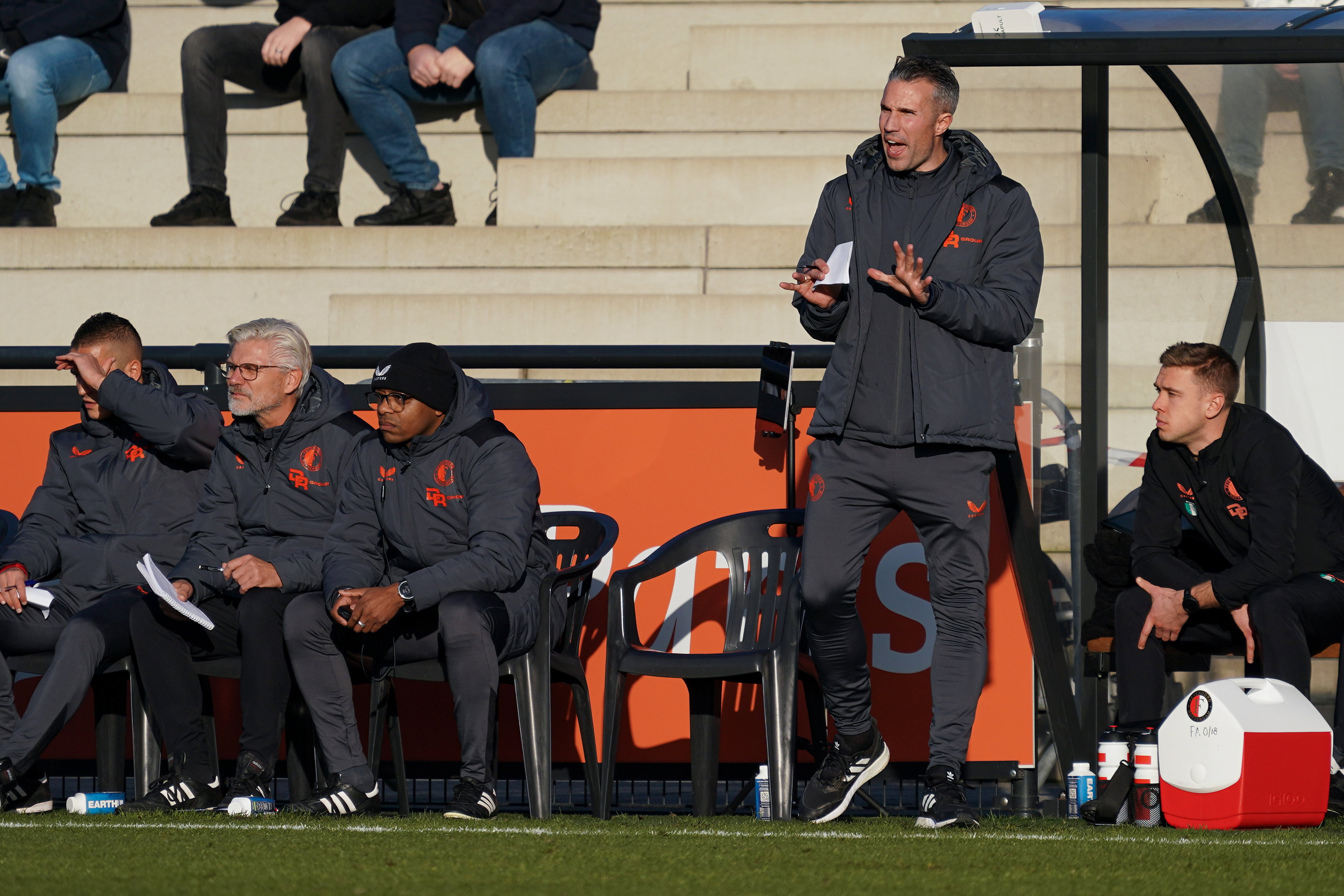 Robin van Persie tijdens de UEFA Youth League