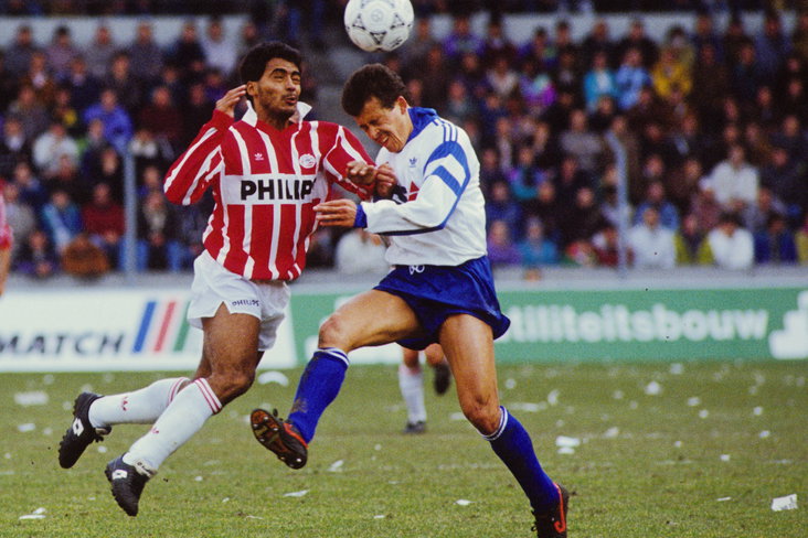 Romario tegen Feyenoord met PSV