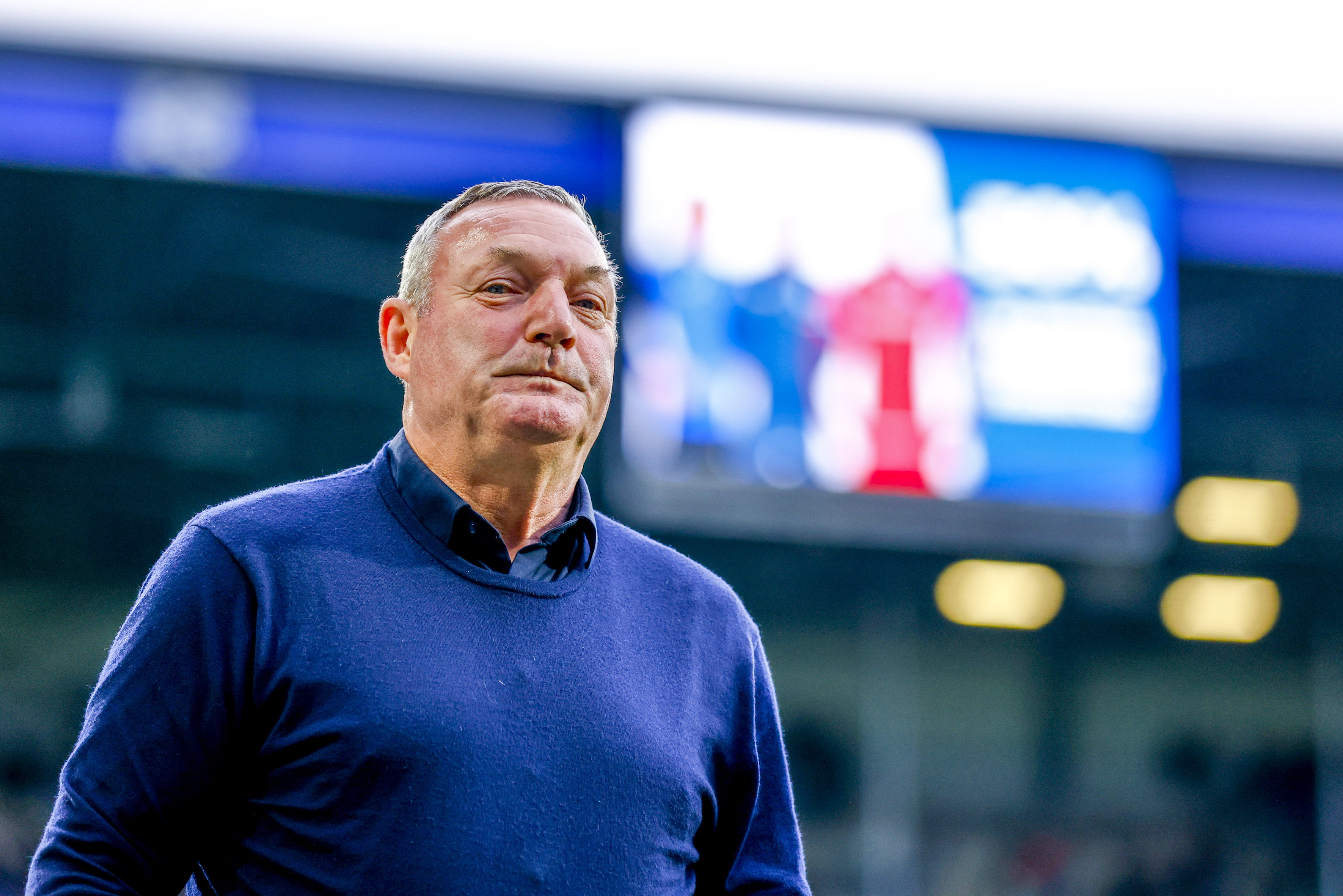 Ron Jans in het Abe Lenstra Stadion